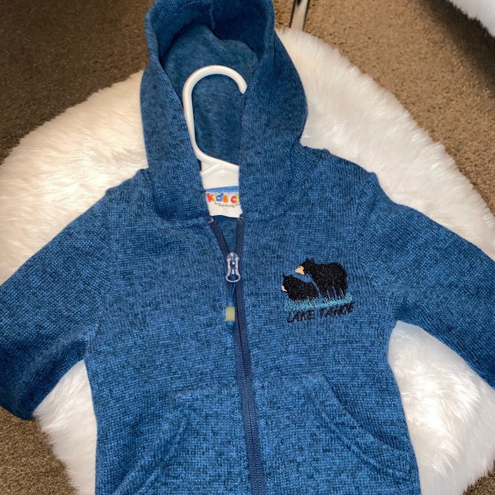 Blue Lake Tahoe Zip Up Hoodie